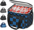 Coobiiya Large Expandable Insulated Lunch Bag Cooler Bag，12-23L Lunch Box for Men Double Deck Leakproof，Heavy Duty LunchBag Cooler Bags for Camping, Travel, Kayaking & Beach