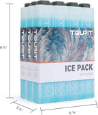 TOURIT Ice Packs for Coolers Reusable Long Lasting Freezer Packs for Lunch Bags/Boxes, Cooler Backpack