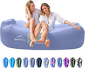 AlphaBeing Inflatable Lounger Beach Chair Accessories, Air Sofa Hammock Inflatable Couch for Camping Backyard Lakeside with Compression Sacks, Ideal Outdoor Gifts for Adults