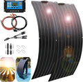 800 Watt Flexible Solar Panel for RV, 2 × 400 Watt 12 Volt Solar Power Panel Kit with 40A Solar Charge Controller Monocrystalline Solar Panels for Camping Off Grid Car Battery Charging Boat