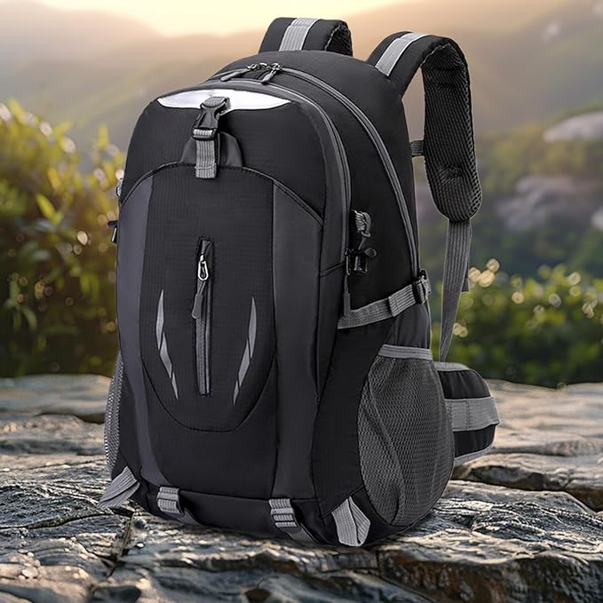 Hiking Backpack Men | 40L Lightweight Backpack Camping Bag - Rucksack Waterproof Bag Storage Organizer for Cycling Camping Sports Fishing Climbing Travel Backpacking