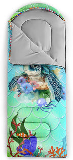 Kids Sleeping Bag for Boys Girls,Checkerboard Cat Print-Lightweight Warm Portable Outdoor Indoor-Waterproof Cold Weather Resistant Sleeping Bag for Camping Hiking