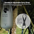 Gravity Water Filter System for Hiking, Camping, Travel, and Emergency Preparedness (1 Gravity Bag, 4 Water Filter Straw, 5 Squeezable 20-Oz Water Pouch)