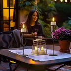 PChero 6 Pack Solar Tea Lights Outdoor Waterproof, Small Solar Lights with Dusk to Dawn Sensor, LED Tealight Candles for Lantern Garden Camping Outside Patio Home Decor,1.5" x 2.1"