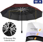 UPF 50+ Beach Umbrella with Adjustable Universal Clamp