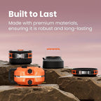 Propane 2 Burner Camping Stove Kit with Camping Cookware, Outdoor Folding Propane Gas Stove, Camp Portable Stove and Camping Cooking Set, With 20,000 Total BTUs for BBQ, Tailgating, Camping