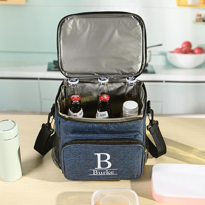 Personalized Insulated Cooler Bag, Custom Name Portable Insulated Camping Bag Suitable for Picnic Beach Hiking Travel