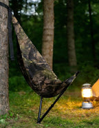 Low Down Hunting Tree Seat, Adjustable Height (16-28IN) Portable Folding Tree Seat, Silent Swivel 180° Pivot Outdoors Hammock Seat, Hunting Hammock for Turkey Deer Ground Camping Shooting