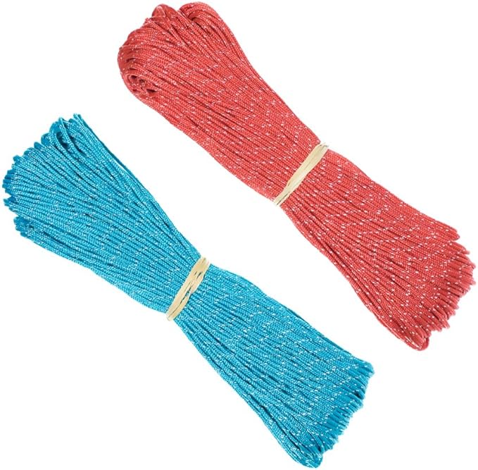 Paracord Planet 1.8mm Fluorescent Reflective Guyline Tent Rope Cord Camping Paracord