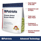 4Patriots Fruit, Veggie & Snack Emergency Food Supply: Designed to Last 25 Years, 120 Servings