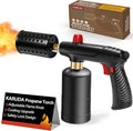 Propane Torch Gun，Flame Thrower,Cooking Blow Torch Gun with a Safety Lock,Charcoal Lighter,Adjustable Kitchen Torch Gun for Campfire，Grill, Sous Vide, BBQ (Tank Not Included)