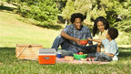 Picnic Cooler – 4.5 Liter Hard Cooler – Coolbox Keeps Contents Cool for 48 Hours – BPA Free Outdoor Cooler – Portable Cooler for Picnics, Grill, Camping (Orange)