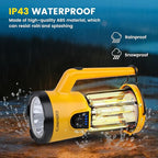Lanterns for Power Outages, LED Lantern Flashlight, 2000LM Rechargeable Camping Light, 4200mAh Battery, 4 Modes, 2625ft Beam, 8Hr Runtime, IP43 Waterproof for Home, Hiking, Fishing, Outdoor