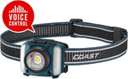 Coast FL97R Voice-Controlled 1200 Lumen Rechargeable LED Headlamp with Pure Beam® Spot & Flood, ARC Lighting, Red & Green Color Modes, Glide Focus™ Radial Arm Dial and USB-C Charge Port, Ocean Blue