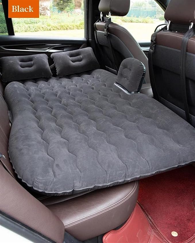 Inflatable Mattress, Car Camping Mattress, SUV Inflatable Mattress, Outdoor Travel Sleeping Pad, Anti-Noise Inflatable Mattress (Black)