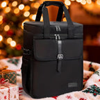 Bartender Bag, Leakproof Travel Bartender Kit Backpack for Carrying Bar Kit, Portable Bar Bag for Cocktail Shaker and 6 Wine Bottle, Professional Mixology Gift for Travel Home Party (Backpack Only)