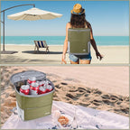 Insulated Cooler Backpack Outdoor - Leak Proof Backpack Cooler 30 Cans, Waterproof Lightweight Cooler Bag for 12h Hot/Cold Retention - Soft Cooler for Travel, Camping, Beach, Lunch