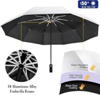 UPF 50+ Beach Umbrella with Adjustable Universal Clamp
