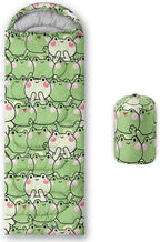QOOMO Axolotl Cute Camping Sleeping Bags,3 Season Warm & Cool Weather,Lightweight,Waterproof Sleeping Bags for Adults & Kids,Traveling,and Outdoors