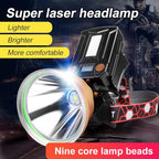 Coon Hunting Lights,High Power LED Headlamp,Super Bright Rechargeable Headlight,Waterproof Outdoor Spotlight Flashlight,Portable Green red Head lamp for Fishing Camping
