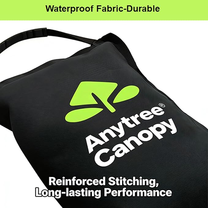 Anytree-Sand Bags Canopy Weights for Canopy Legs(Without Sand),88LB, 4-Pack, Sand Bags for Gazebo Legs, Pop UP Canopy Tent Weights,