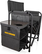 Picnic TIME NFL Unisex-Adult NFL Fusion Camping Chair with Side Table and Soft Cooler, Beach Chair for Adults, Lawn Chair