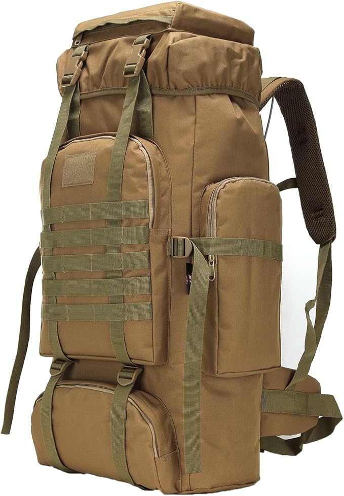 Hiking Backpack for Men 70L/100L Camping Backpack Military Rucksack Molle 3 Days Assault Pack for Climbing | Camping Backpack, 3 Days Assault Pack, for Climbing