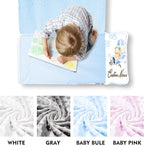 Personalized Toddler Nap Mats for Preschool, Custom Name Kids Sleeping Bag for Daycare, Roll Up Sleeping Mat with Removable Pillow and Soft Dot Minky Blanke for Boys Camping Travel