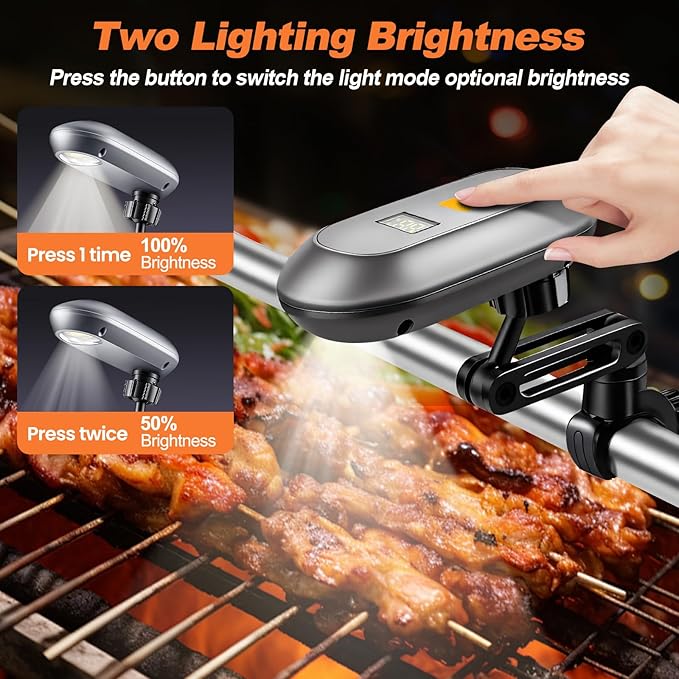 Grill Lights for Outdoor Grill with Rechargeable Battery for Blackstone Griddle and Weber Grill, Blackstone Griddle Accessories, BBQ Grilling Accessories for Outdoor Grill, Gifts for Men Dad