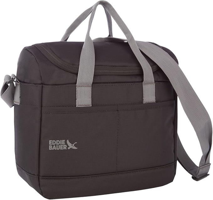 Eddie Bauer Cooler Bag | Insulated | Vacation | Travel | Camping | Tailgate | Beach | Picnic | Festival | Shoulder Carry | Top Handle - Rain
