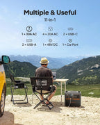 BLUETTI AC200PL Solar Generator with 200W Solar Panel (Ship Separately), 2304Wh LFP Battery Backup, Expandable to 8448Wh, 4 2400W AC Outlets (3600W Power Lifting), TT30 Output for RV, Camping, Outage