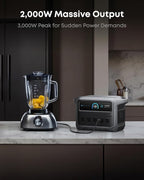 Anker SOLIX C1000 Gen 2 Portable Power Station with Alternator Charger, 2,000W (Peak 3,000W) Solar Generator, Full Charge in 49 Min, 1,024Wh LiFePO4 Battery for Home Backup, Power Outages, and Camping
