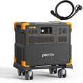 PECRON Portable Power Station E3800 LFP with 30A AC Cable, 3840Wh LiFePO4 Battery Backup, 4200W Solar Generator, Expandable to 53.76kWh Power Station, Fast Charging for Home Emergency, Camping, RV
