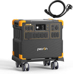 PECRON Portable Power Station E3800 LFP with 30A AC Cable, 3840Wh LiFePO4 Battery Backup, 4200W Solar Generator, Expandable to 53.76kWh Power Station, Fast Charging for Home Emergency, Camping, RV