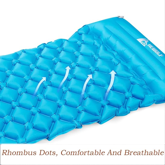 Outdoor Lightweight Camping Equipment, Moisture-Proof Pad, Inflatable Bed, Thickened Floor Mat, Portable Tent Sleeping Pad, Air Cushion(Fruit Green,224x68x5cm(88x27x2inch))