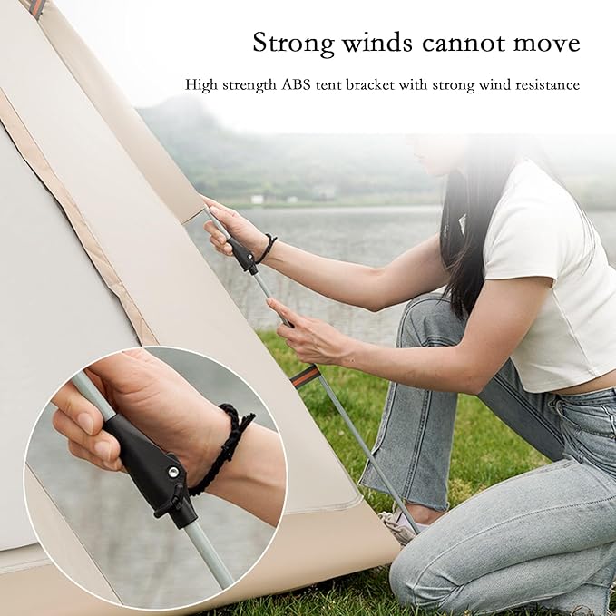 Generic Automatic Pop Up Camping Tents for 4/6/8 Person - Quick and Effortless Set Up Portable Tent with Rain Tarp and Mesh Windows for Family Backpacking