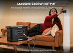 OUPES Exodus 2400 Portable Power Station 2400W (Boost 2600W, Surge 4500W), 2232Wh LiFePO4 Battery Generator, 0-80% Charge in 1.2H, Solar Ready for Home Backup, Camping & RV Essentials
