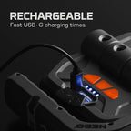 NEBO OMNI 3K Rechargeable Work Light | 3000 Lumens COB, 6 Light Modes, Rotating Magnetic Handles, Built-In Power Bank, Water Resistant, Portable Camping Lantern, Includes USB-C Charging Cable