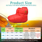 Down Booties Warm Socks for Men & Women - Ultralight Sleeping Sock for Camp, Backpacking - Soft & Cozy Camping Sleeping Bag Tent Down Slippers Foot Warmer