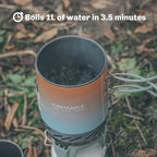 Fire-Maple "Fixed Star 1" Personal Cooking System | Pot/Jet Burner Stove System with Electric Ignition | Ideal for Hiking, Camping, Backpacking, Fishing, Hunting Trips and Emergency Use Multi