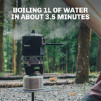 Fire-Maple "Fixed Star 3" Personal Cooking System | Pot/Jet Burner Stove System with Electric Ignition | Ideal for Hiking, Camping, Backpacking, Fishing, Hunting Trips and Emergency Use, Black