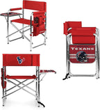 Picnic TIME NFL Unisex-Adult NFL Sports Chair with Side Table, Beach Chair, Camp Chair for Adults