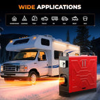 Diesel Heater 12V/24V/110V 8KW APP Remote Control Parking Air Heaters All in One Fast Heating with Muffle Silencer for Campers RV Truck Boat Bus Car Trailer Garage Home Tent