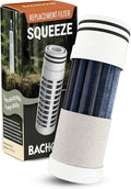 Water Filter Camping – Bachgold Foldable Squeeze Portable Water Filter for Hiking, Backpacking & Emergency Use | Ultralight Outdoor Filtration Bottle, Swiss Design