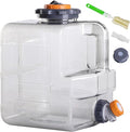 RedSwing 3.2 Gallon BPA Free Water Container, Portable Water Storage Tank with Spigot for Outdoor Camping Travel Hiking, PC Food Grade Thickened Bucket, Grey, 12L