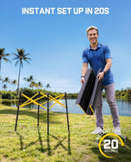 FanttikOutdoor Zeta V11 Pro Camping Table, Portable & Lightweight Folding Roll Up Table with Carry Bag, Ideal for Camping, BBQ, Picnic, Party, Outdoor Dining, Large