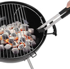 GREEN PARTY 22 inch Kettle Charcoal BBQ Grill with Wheels, Portable Charcoal Grill with Porcelain-Enameled Lid & Ash Catcher for Outdoor Cooking Barbecue Camping Picnics Tailgating, Black
