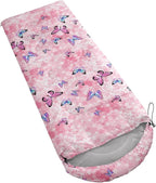 Kids Sleeping Bag for Boys Girls,Checkerboard Cat Print-Lightweight Warm Portable Outdoor Indoor-Waterproof Cold Weather Resistant Sleeping Bag for Camping Hiking