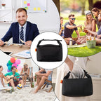 YUDANSI Fashion Lunch Bags for Men Women- Reusable Insulated Leakproof Lunch Box Tote Bag, Cool Bags for Adults,Thermal Cooler Bag for Work Picnic Travel -8L (Black)