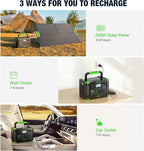 EBL Portable Power Station 1000W Solar Generator 999Wh Fast Charging Backup Battery with 5W Wireless Charging & Multiple Ports for Camping, Home Backup, RV & Off-Grid